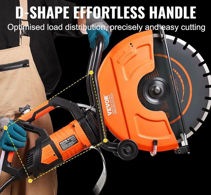 🪚 VEVOR elektr. Betonsäge mit 2.800W & 406 mm für 168,26€ (statt 190€)