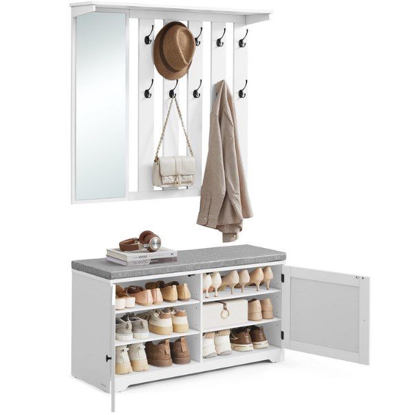 🪞 VASAGLE Schuhbank & Wandgarderobe Set für 74,99€ (statt 110€)