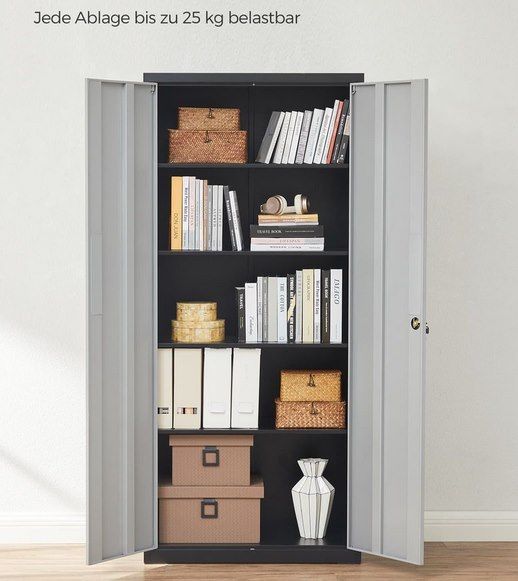 📁 SONGMICS Aktenschrank mit 5 Ebenen & verstellbaren Ablagen für 149,99€ (statt 176€)