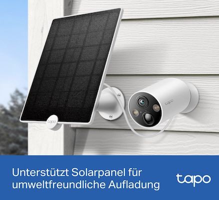 🎥🏡 Tapo C425 Außen Überwachungskamera mit 10000 mAh Akku für 53,99€ (statt 71€)