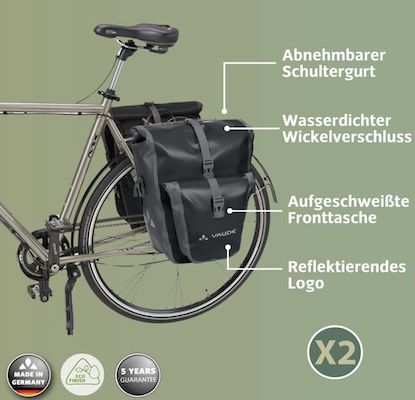 2x VAUDE RT-Hinterradtaschen Aqua Back Plus für 99€ (statt 120€) 2x VAUDE RT Hinterradtaschen Aqua Back Plus für 99€ (statt 120€)