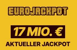 💰🤑 17 Mio.: 2 Eurojackpot Felder für nur 0,50€ (statt 5,20€)   nur für Neukunden