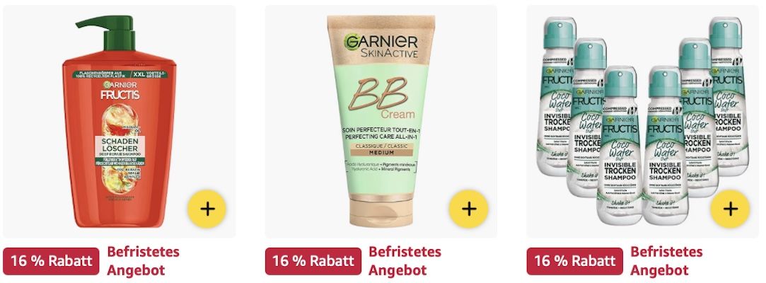 🔝🧴 Amazon: Big GARNIER Sale z.B. Kraft & Glanz Shampoo XXL ab 6,30€ (statt 8€)