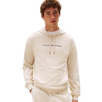 Tommy Hilfiger Herren Oh Schwere Strickwaren Hoodie in Beige für 39€ (statt 55€)