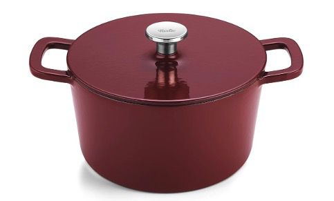 🏠 Fissler Emaillierter Gusseisen Bräter 24cm Burgunderrot für 49,99€ (statt 67€)