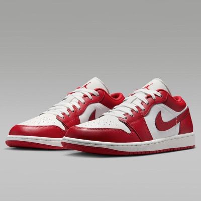 👟 Air Jordan 1 Low Herren-Schuhe in Weiß/Rot für nur 64,99€ (statt 120€)