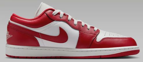 👟 Air Jordan 1 Low Herren Schuhe in Weiß/Rot für nur 64,99€ (statt 120€)