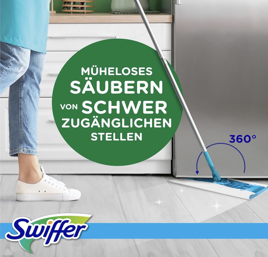 🍋 60x Swiffer Feuchte Bodentücher mit Citrusfrische für 13,99€ (statt 16€)