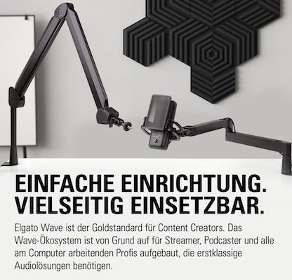 🎙️ Elgato Wave:3 - Professionelles USB-Kondensatormikrofon für 119,99€ (statt 138€) 🎙️ Elgato Wave:3 Professionelles USB Kondensatormikrofon für 119,99€ (statt 138€)