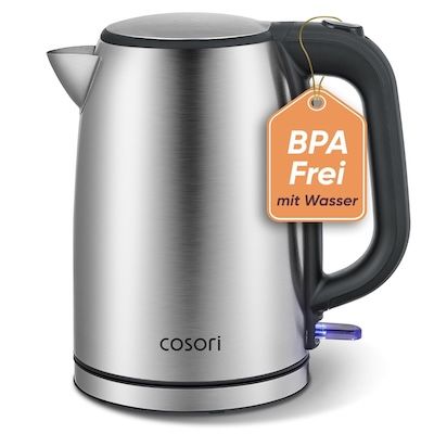 🫖 Cosori BPA freier Wasserkocher aus Edelstahl mit 1,7 L für 27,99€ (statt 33€)