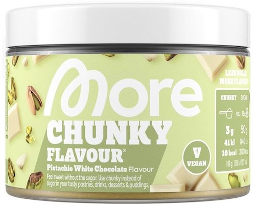 🤤 150g MORE Chunky Flavour Pistachio White Chocolate für 8,45€ (statt 12€) 🤤 150g MORE Chunky Flavour Pistachio White Chocolate für 8,45€ (statt 12€)