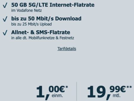 👓💨 Ray Ban Meta Wayfarer KI Brille für 1€ ➡️ Vodafone Allnet 50GB für 19,99€ mtl. + 200€ Cashback