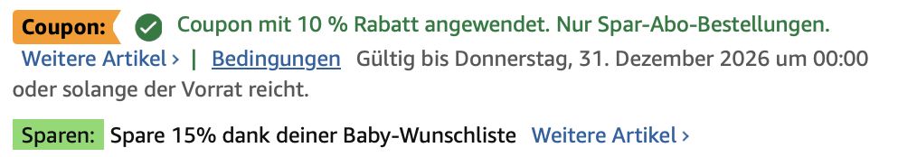 👼🏻 1008x by Amazon Fresh Babyfeuchttücher für 10€ (statt 14€)