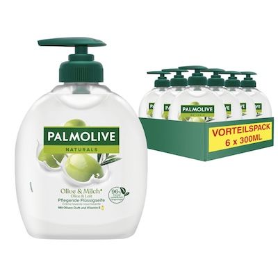 🔝🧴 6x 300ml Palmolive Naturals Olive & Milch Handseife für 7€ (statt 11€)
