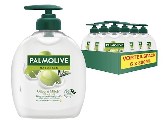 🔝🧴 6x 300ml Palmolive Naturals Olive & Milch Handseife für 7€ (statt 11€)