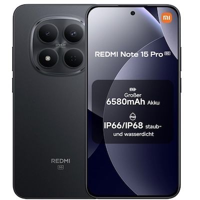 📲 XIAOMI Redmi Note 15 Pro 5G Smartphone mit 12/512 GB für 349,90€ (statt 420€)