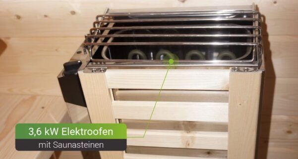 🌿 Artsauna Fasssauna Nolvik S Cube mit 3,6kW Ofen für 954,95€ (statt 1.299€)