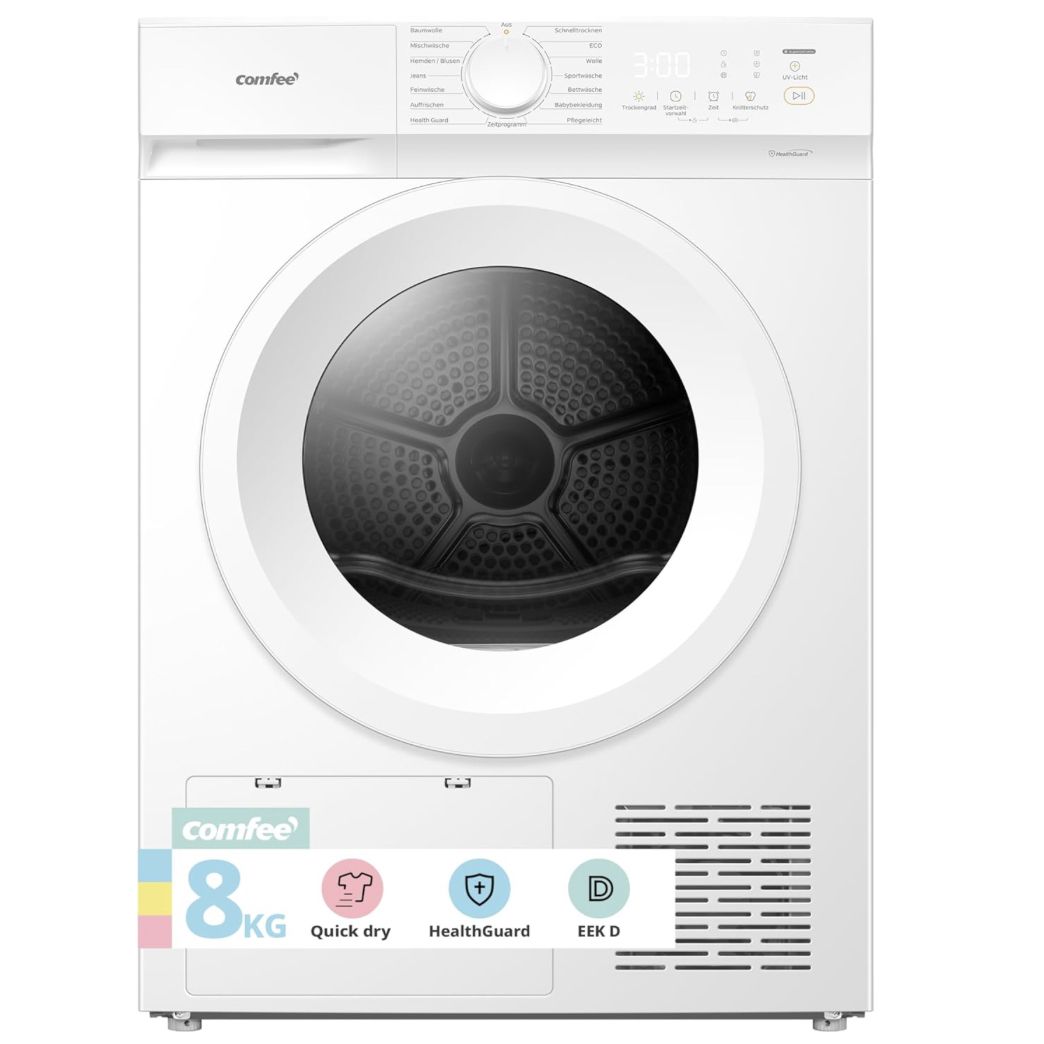 🔝🧺 Amazon: Waschmaschinen & Trockner im Sale z.B. Comfee Wärmepumpentrockner für 382,49€ (statt 450€)