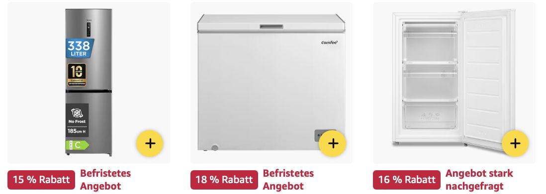 🥶 Amazon: Kühl  & Gefrierschränke Sale z.B. LG Side by Side für 1.159€ (statt 1.399€)