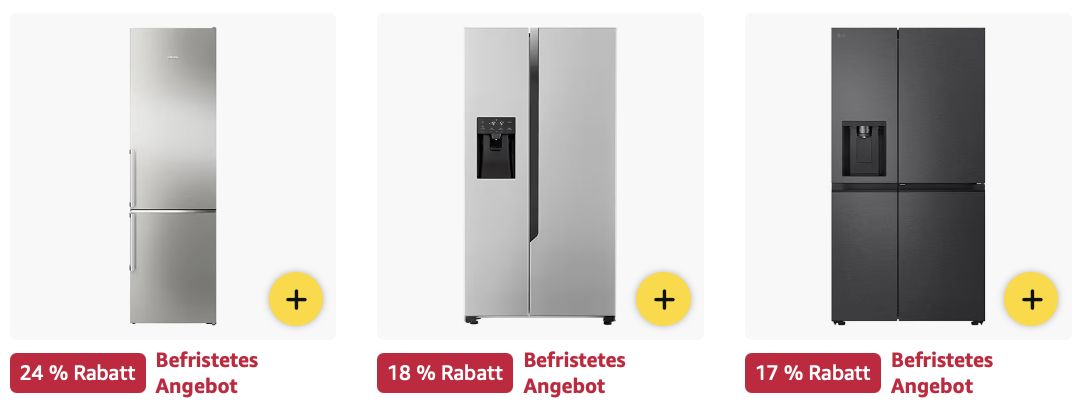 🥶 Amazon: Kühl  & Gefrierschränke Sale z.B. LG Side by Side für 1.159€ (statt 1.399€)