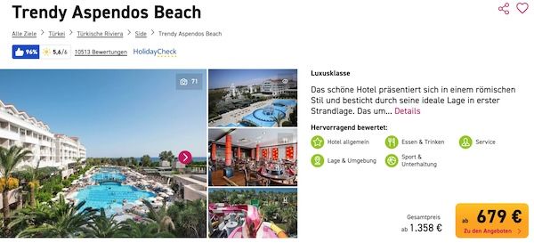 ☀️ Ostern 2026: 7ÜN im 5* Luxushotel Aspendos Beach Side ➡️ All Inkl. Plus & Transfer ab 679€