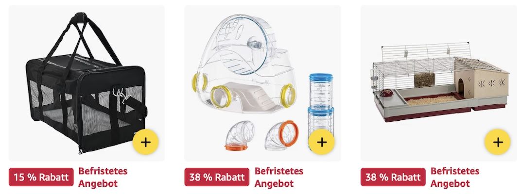 🐹 Amazon: Kleintier Produkte im Sale - Freigehege, Futter, Häuschen z.B. 5kg Zwergkaninchenfutter für 8,58€ (statt 12€) 🐹 Amazon: Kleintier Produkte im Sale Freigehege, Futter, Häuschen z.B. 5kg Zwergkaninchenfutter für 8,58€ (statt 12€)