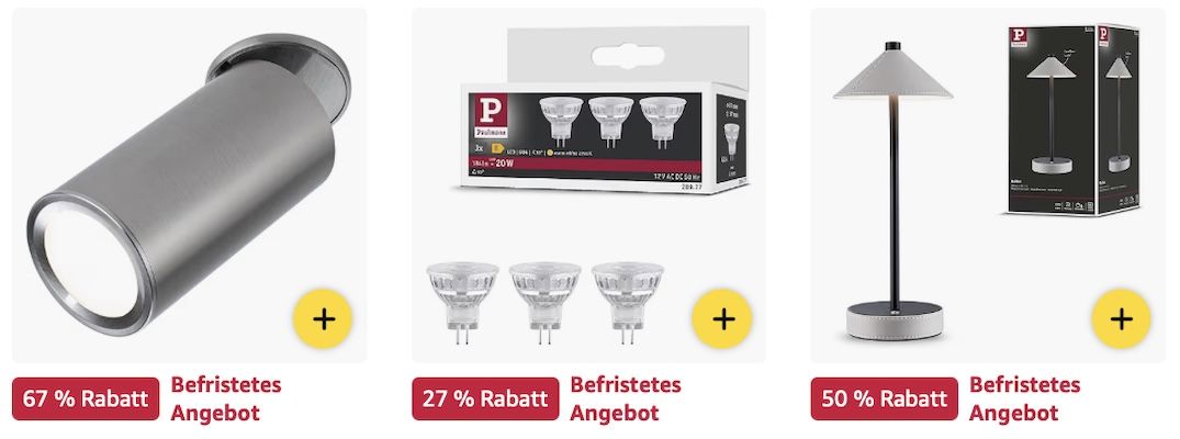 🌈💡 Amazon: Paulmann Big Sale z.B. SmartHome MaxLED 500 LED Strip Basisset für 99€ (statt 117€) 🌈💡 Amazon: Paulmann Big Sale z.B. SmartHome MaxLED 500 LED Strip Basisset für 99€ (statt 117€)