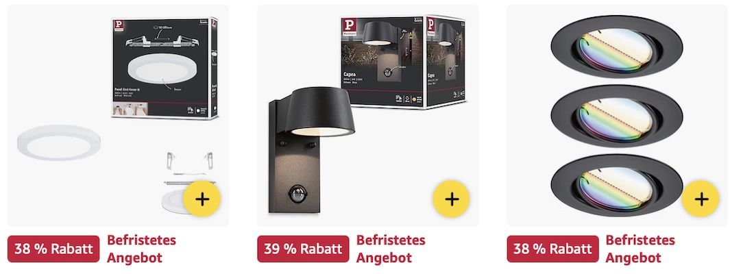 🌈💡 Amazon: Paulmann Big Sale z.B. SmartHome MaxLED 500 LED Strip Basisset für 99€ (statt 117€) 🌈💡 Amazon: Paulmann Big Sale z.B. SmartHome MaxLED 500 LED Strip Basisset für 99€ (statt 117€)