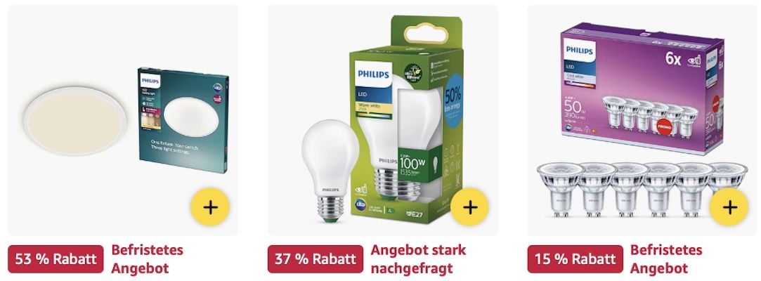 💡 Amazon: Philips Hue Leuchtmittel Megasale z.B. 3er Starter Set inkl. Smart Button und Bridge für 76€ (statt 85€) 💡 Amazon: Philips Hue Leuchtmittel Megasale z.B. 3er Starter Set inkl. Smart Button und Bridge für 76€ (statt 85€)