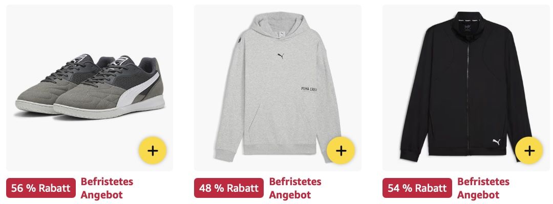 🧦👟 Amazon: PUMA Sneaker, Socken, Pullis etc. im Sale z.B. Rebound V6 Sneaker für 35€ (statt 46€)