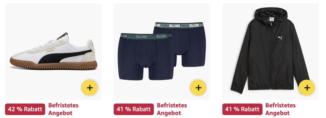 🧦👟 Amazon: PUMA Sneaker, Socken, Pullis etc. im Sale z.B. Rebound V6 Sneaker für 35€ (statt 46€)