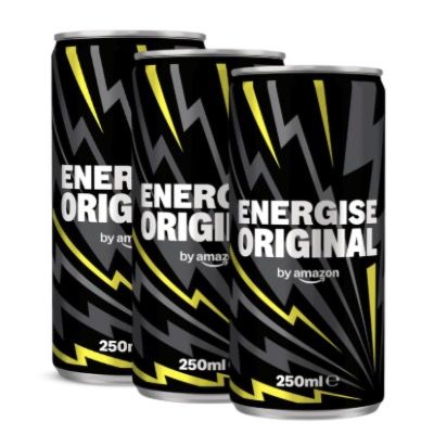 ⚡️ 24x 250ml by Amazon Energise Original für 10,69€ (statt 12€) 👉🏻 Nur 0,44€ pro Dose