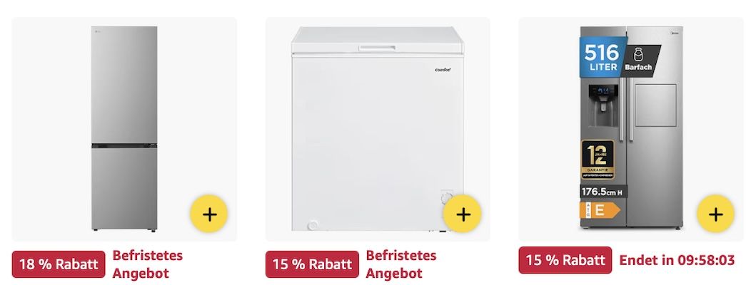 🥶 Amazon: Kühl- & Gefrierschränke Sale z.B. Comfee Kühl-/Gefrierkombination für 210€ (statt 289) 🥶 Amazon: Kühl & Gefrierschränke Sale z.B. Comfee Kühl /Gefrierkombination für 210€ (statt 289)