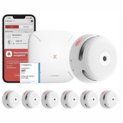 🔥 6er X-Sense Smart Rauchmelder mit Basisstation & TÜV-Zertifikat für 99,98€ (statt 110€)