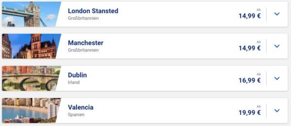 🛩️ Ryanair Fantastische Städtereisen z.B. 🇮🇪 Dublin, 💂London oder 🇬🇧 Manchester ab 14,99€