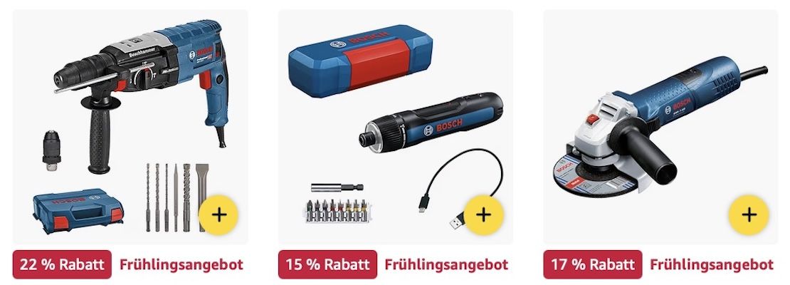 🔝🤑🛠️ Amazon: Bosch Professional Frühlings Megadeals z.B. Akku Baustrahler für 157€ (statt 178€)