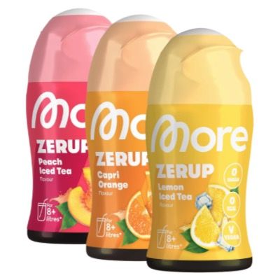 🍑 65ml MORE Zerup für 4,73€ (statt 6€) ➡️ z.B. Lemon oder Peach Iced Tea