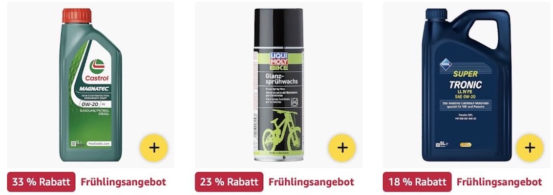 🚗🛢️ Amazon: Frühlings Sale Castrol & Liqui Moly z.B. 5L Castrol EDGE 0W 30 Motoröl für 44€ (statt 50€)