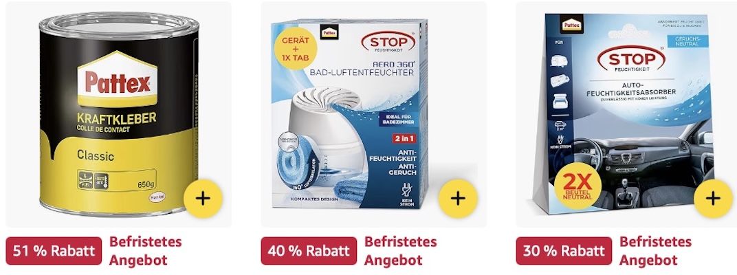 👨🏻🔧 Amazon: Pattex Sale – Sekunden-, Montage-, Spezialkleber & mehr z.B. 650g Kraftkleber für 9,89€ (statt 14€) 👨🏻🔧 Amazon: Pattex Sale – Sekunden , Montage , Spezialkleber & mehr z.B. 650g Kraftkleber für 9,89€ (statt 14€)