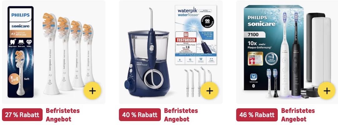 🪥🦷 Amazon: Mund  & Zahnpflegeprodukte im Sale z.B. Munddusche für 60€ (statt 76€)