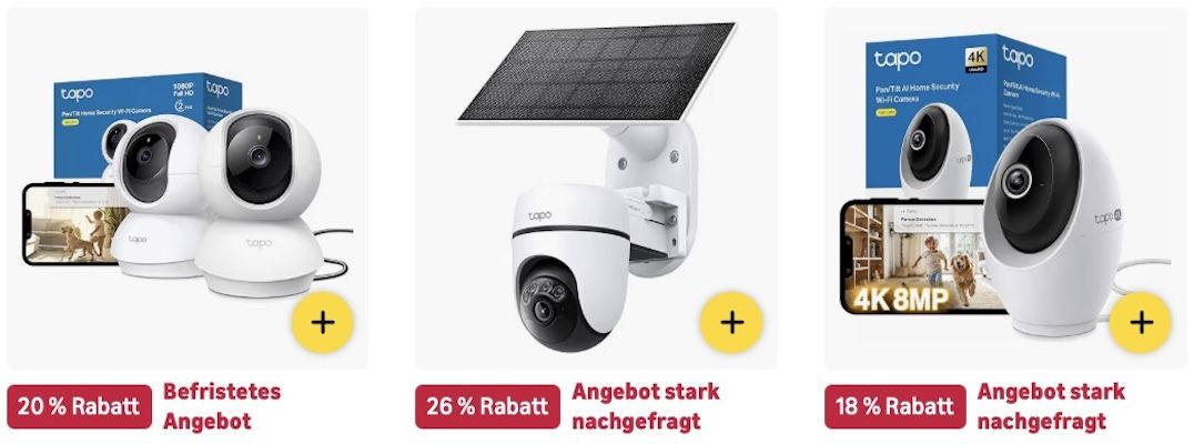 🏡📹 Amazon: TP Link Sommer Sale z.B. KI Überwachungskamera mit 360° für 49€ (statt 56€)