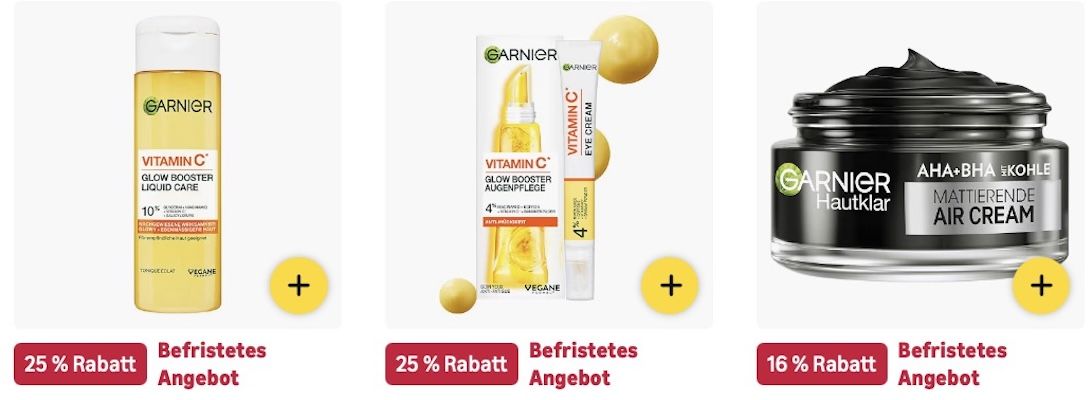 🔝🧴 Amazon: GARNIER Sale z.B. Mattierende Air Cream für 6,72€ (statt 9€)