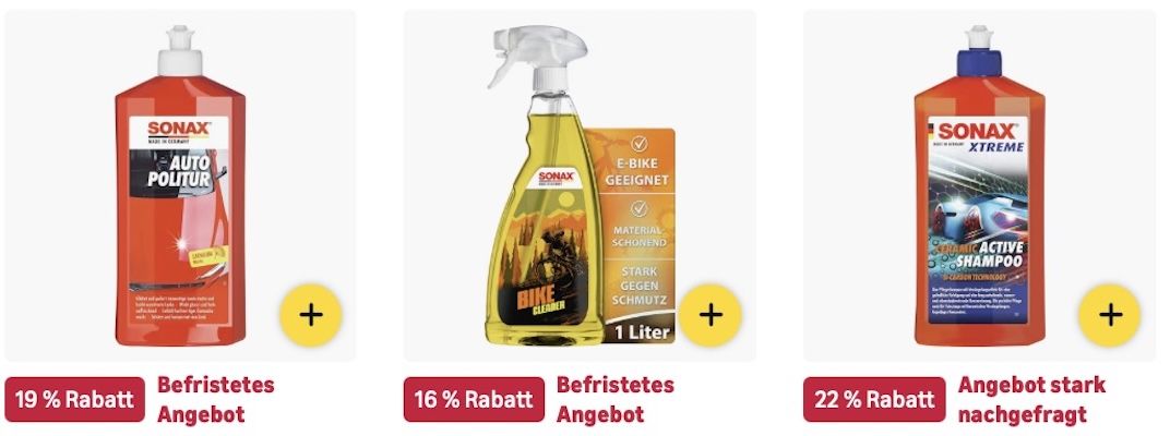 🧽🚗 Amazon: SONAX Mega Sale z.B. Lackpflege für 11€ (statt 15€) 🧽🚗 Amazon: SONAX Mega Sale z.B. Lackpflege für 11€ (statt 15€)