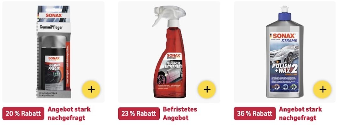 🧽🚗 Amazon: SONAX Mega Sale z.B. Lackpflege für 11€ (statt 15€) 🧽🚗 Amazon: SONAX Mega Sale z.B. Lackpflege für 11€ (statt 15€)