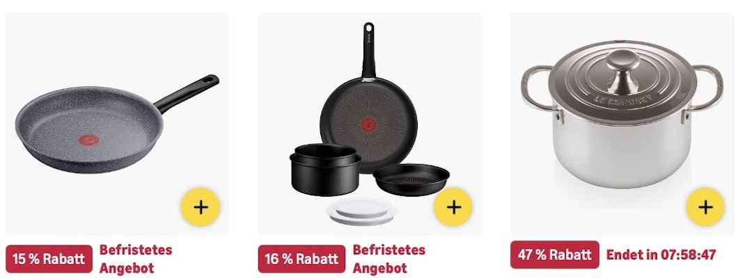 🍳 Amazon: Tefal Töpfe & Pfannen Sale z.B. 3-tlg. Pfannenset für 66€ (statt 83€) 🍳 Amazon: Tefal Töpfe & Pfannen Sale z.B. 3 tlg. Pfannenset für 66€ (statt 83€)