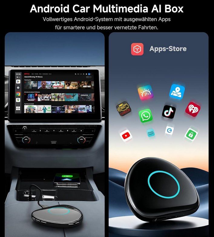 🚗 ATOTODIRECT CB6 Wireless AI Box mit CarPlay / Android für 107,99€ (statt 136€)