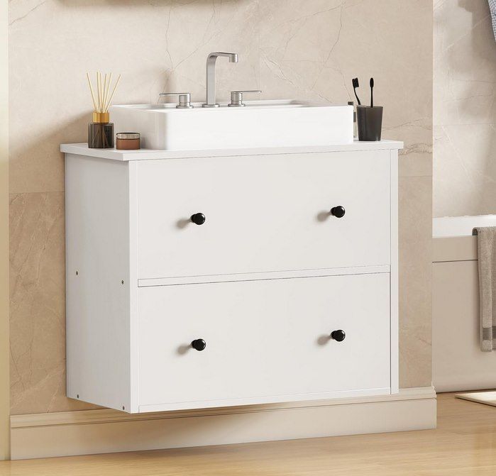 YITAHOME Waschbeckenunterschrank für Wandmontage für 29,99€ (statt 60€) YITAHOME Waschbeckenunterschrank für Wandmontage für 29,99€ (statt 60€)