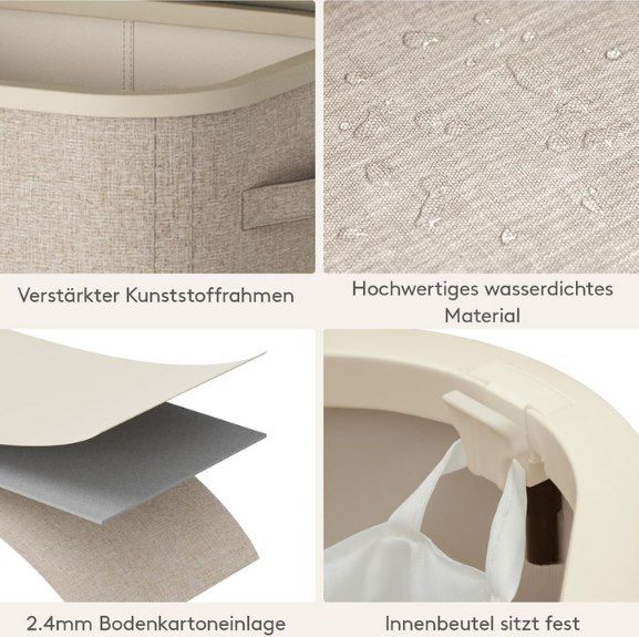 🧺 Lifewit faltbarer Wäschekorb (105L) mit Deckel für 13,85€ (statt 18€)