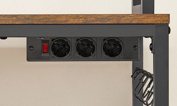 🔌 Vasagle Küchenregal mit Steckdosen im Vintage Design für 53,99€ (statt 70€)