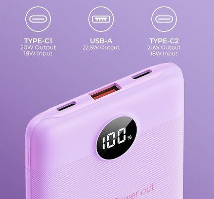 ⚡ VEEKTOMX 22.5W Powerbank (10.000mAh) mit PD3.0 & QC3.0 für 12,99€ (statt 20€)